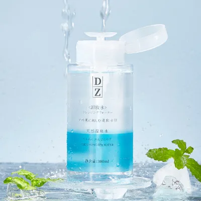 DZ OEM Private Label Hyaluronate Smoothing Face Cleansing Makeup Remover Water With Pump Head Micellar Water for All Skin Types