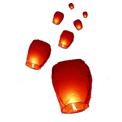 Wish Lanterns for Events Colorful Paper Wax Flying Sky Lantern