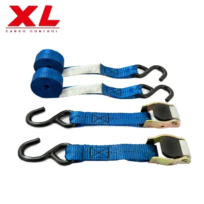 1 Inch Cam Buckle Tie Down 25mm Cam Buckle Strap with Double J Hook