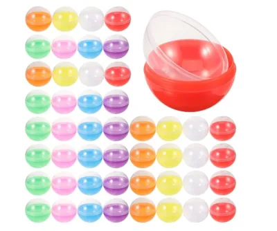 Small Round Capsules Gumball Vending Machine Empty Capsule Plastic Container for Kids Party Favor Prizes 45mm