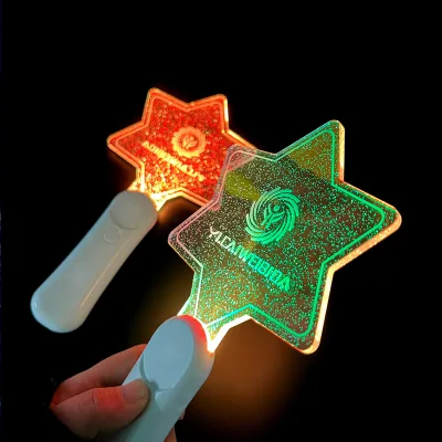 Party Supplier Popular in Korea Japan Idol Merchandise Kpop Led Light Stick OEM Logo Acrylic Glow Stick for Events