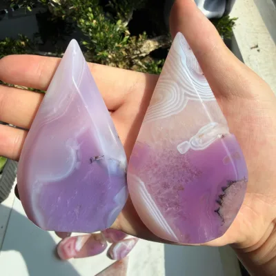 Wholesale Agate Teardrop Polished Craft Collectible Home Decor Tabletop Ornament Irregular Shape Engraved Feng
