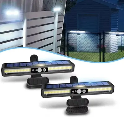Waterproof Solar Panel LED Garden Lamp with Motion Sensor Outdoor Lighting Supply for Camping Grill Other Outdoor Activities