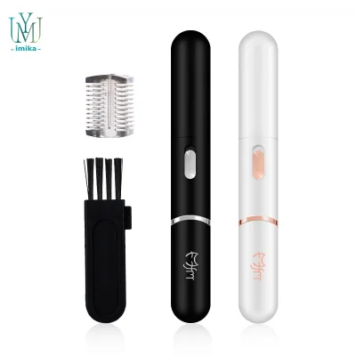 Eyebrow Trimmer Electric Eyebrow Razor for Men Rechargeable Facial Hair Shaver Painless Detail Trimmer with Rinseable Blade