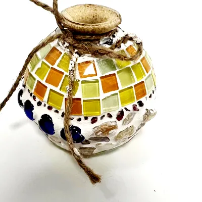 Hot Selling Handmade DIY Mosaic Coaster Pasting Process Kit with Non-Toxic Glass Coasters-Gift Set