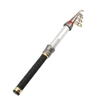 Wew 1.3m 1.5m 1.8m 2.1m 2.4m Mini Carbon Spinning Rod All Aluminum Alloy Handle and Reel Anti-Winding Telescopic Fishing Rod