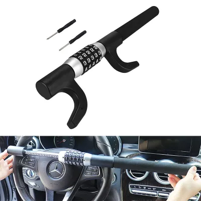 Car Anti-theft Device Steering Wheel Combination Lock High Quality Universal Adjustable Steering Lock Car/Truck/Van Coded Locks