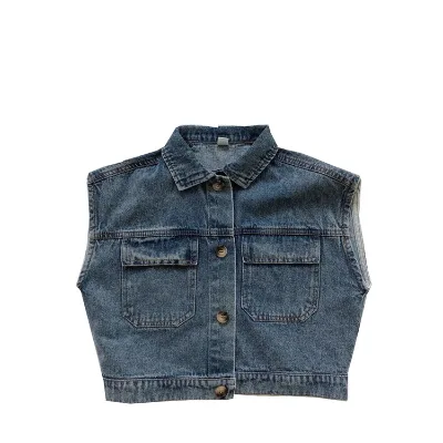 Kids Boy Girl Jean Top Jackets Unisex Baby Toddler Denim Coat Outwear for Kids
