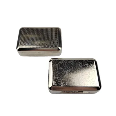 New Electroplated Cigar Cigar Case Support Custom Men Smoking Accessories Metal Cigarette Case