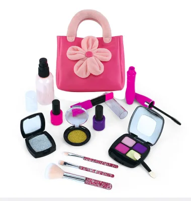 Non Toxic Colorful Educational Fashionable Girls Kids Pretend Play Beauty Cosmetic Toy Sets Not Real Makeup Sets