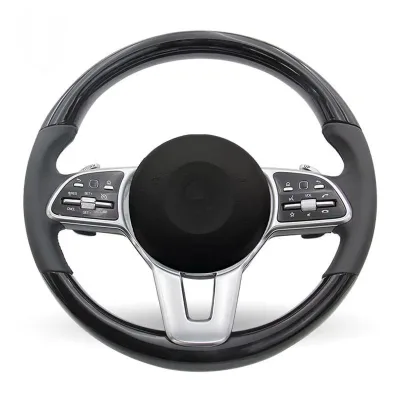 Customized Wooden Steering Wheel Fit W221 W222 W223 AMG S63 for Mercedes Benz Maybach Steering Wheel Upgrade Old to New