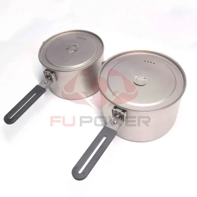 Pure titanium soup pot Portable for outdoor travel cooking pot for stewing soups rice cooking vegetable basin water kettle