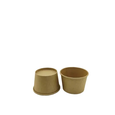 Hot Sale Heat-Resistant Disposable Salad Paper Soup Bowl With Lid High Quality Paper Bowl
