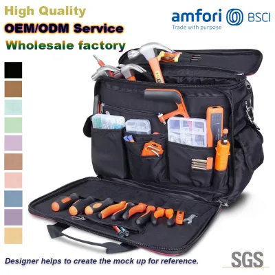 Waterproof Large Capacity Electrician Tool Storage Bag Folding Heavy Duty Car Detailing Tool Bag