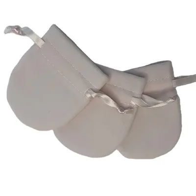 Luxury Recyclable Velvet Jewellery Gift Pouch, Pink or Grey Drawstring Jewellery Bag, Small Gift Bag ~ 7cm X 9cm