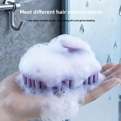 Cross-border Hot-Selling Silicone Shampoo Comb with 4G Feature Portable Hair Massage Cleaning Tool for Home Use