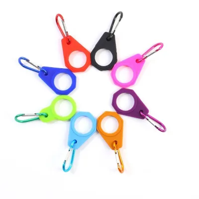 Silicone Water Bottle Belt Holder Buckle Clip Water Bottle Buckle With Carabiner