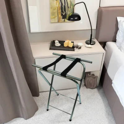 Popular Commercial Kitchen Equipment Stainless Steel Folding Luggage Rack for Hotel and Living Room Use