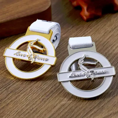 Personalized Bronze Sport Medals Custom Die-Cast Metal Souvenir Awards in Silver & Gold for Dance Engraved Medal
