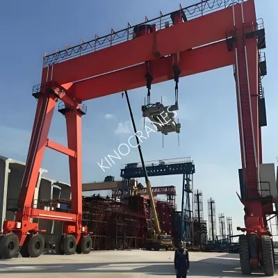 5ton 20ton 40ton 45ton 60ton Hight Quality Movable Convenient Rubber Tired Gantry Crane