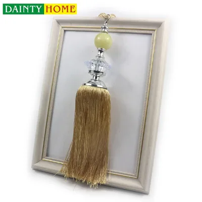 Fashionable Acrylic Curtain Tiebacks, Long Hanging Curtain Fasten Tassel Tieback