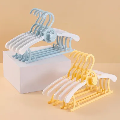 LINDON Customized Color Extendable Non-Slip Plastic Toddler Children Hanger for 0-18 Years Girl Boy