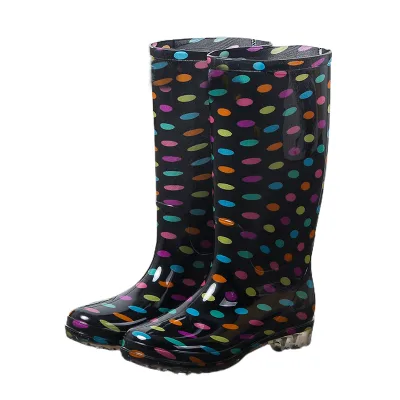 Children's Waterproof PVC Thigh High Safety Shoes Anti-Slip Toe Rain Boots for Ladies Popular in Alaska for Winter Season