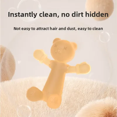 Baby Bear-shaped Food-Grade Silicone Teething Ring Chew for Toddlers (0-24 Months) Easy Clean