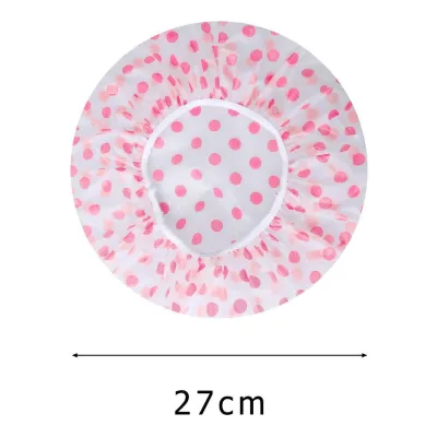 New Design Flexibility Reusable Waterproof EVA Material Countryside Style Absorbent Quick-Dry High Grade General Bathroom Cap