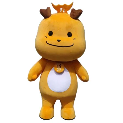 High-end Cartoon Figure 3D Foam Clothing Customization Company IP Mascot People Walk Through Doll Head Set
