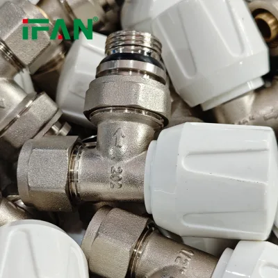 IFAN Popular Spot Goods Direct Sales 1/2 Inch Angle Pattern Manual Brass Radiator Valve with CE Certificate