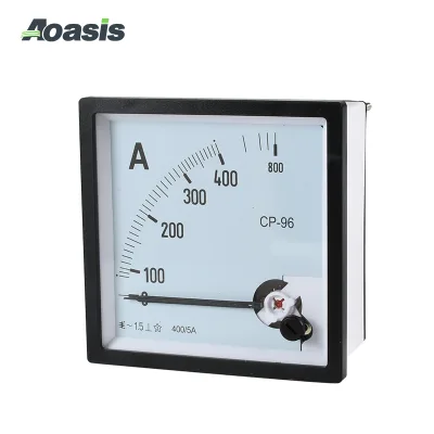 Factory Direct Manufacturer AOASIS A-CP-96 400/5A 1.5 Accuracy Class Pointer Type Electric Meter 96x96mm
