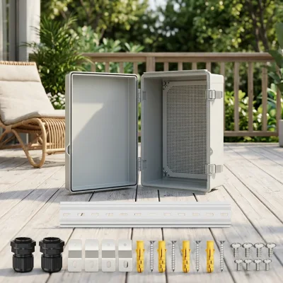 Waterproof Tool case Fishing Tackle Box Outdoor Electrical Enclosure Weatherproof Electrical Enclosure Box for Outdoor Equipment