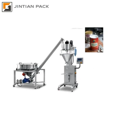 10-5000g Industrial Food Semi-auto Powder Filling Can Packing Machine for Condiment Talcum Powder Veterinary