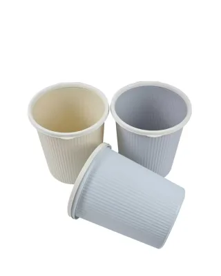 Large Capacity PP Plastic Trash Can with Lid, Eco-Friendly for Home Office Kitchen