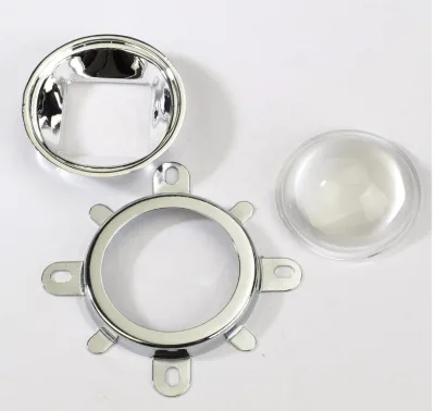 LED Lens Optical Glass with 44mm 60Degree Plastic Housing 50mm Reflector Collimator LED Magnifier