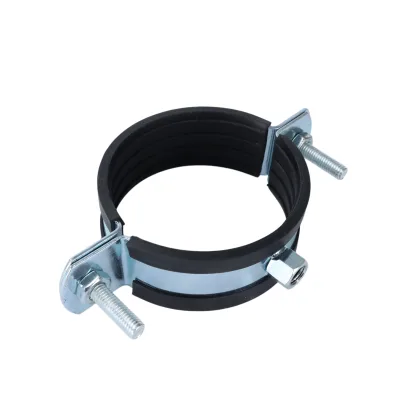 Wholesale Rubber Lined Pipe Clamps Corrosion Resisting Stainless Steel Hose Pipe Clamps Hanger Plumbing