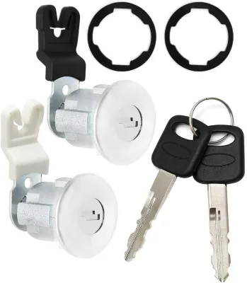 Fuel Flap Lock with Key 2S6Z-5828624-A 1522437 Compatible with Ford Transit Connect 2002-2013