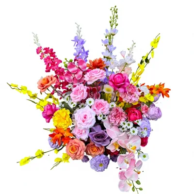 Fine Nigerian Wedding Stage Decoration Silk Artificial Flower Ball with Customizable Color for Wedding Events