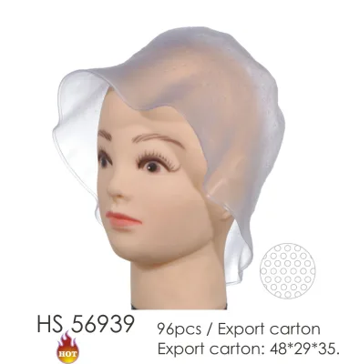 Wholesale Durable Silicone Dyeing Cap with Hook Needle for Salon and Barber Use Hair Dye Tool