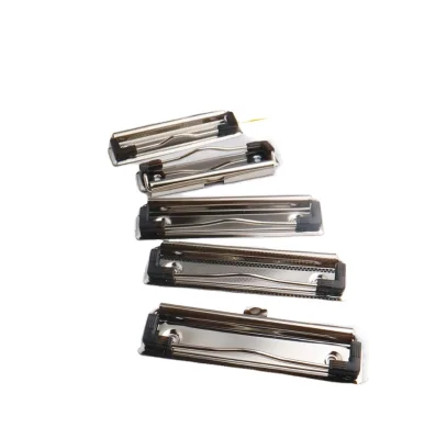 Top Sale New Style Metal Board Clip with Pen Holder 120mm & 110mm for Paper Fastener File Folder Clip Stationery Usage Clips