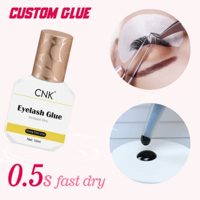 0.5s Washable 8 Weeks Custom Logo Black Latex Free Vegan Fast Dry Waterproof Gel Eyelash Extension Adhesive Super Bonder Glue
