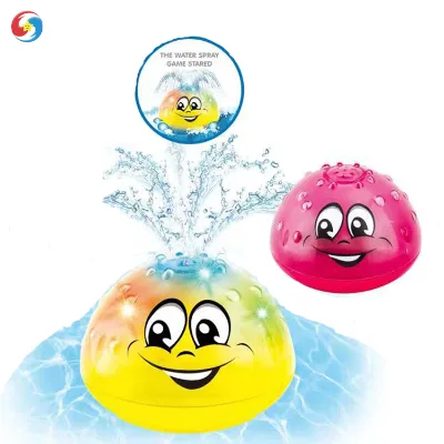Battery Operation Ball Automatic Induction Spray Water Bath Toy