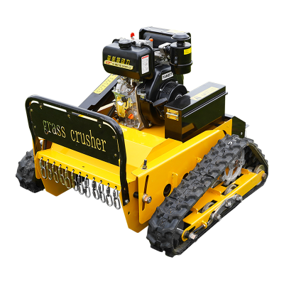 Crawler Remote Control Lawn Mower Flail Remote Control Orchard Lawn Mower Four-wheel Drive Multi-function Garden Lawn Mower Weed