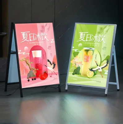 A1 A2 A3 A4 Size LED Advertising Light Box Mall Led Light Box Slim Snap Frame Sign Easily Change Poster for Italy Big Whale