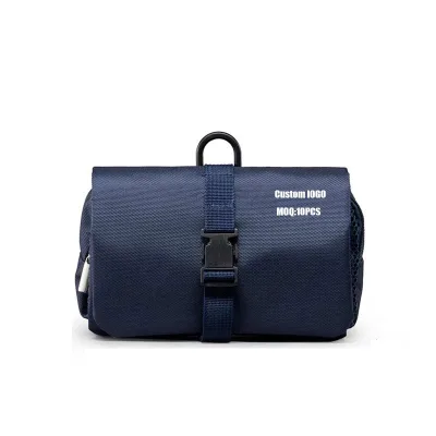 High Quality Fashion Hanging for Bag with Custom Logo Travel Oxford Cover Roll-up Detachable Cosmetic Bag