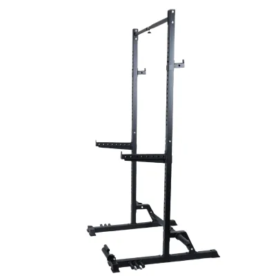 Guan Zhibings Signature Dragon-head-style Multi-functional Adjustable Foldable Metal Power Rack for Fitness Bodybuilding