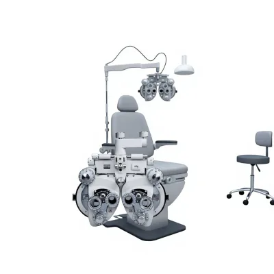 Full Auxiliary Lenses Ophthalmic Vision Tester Optical Refractor Manual Phoropter for Optical Shop Clinic Eye Exam