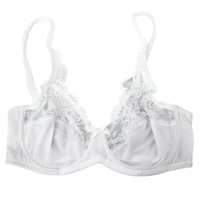 Plus Size Intimates   Floral Lace Plunge Underwire Big Cup Breasted E Ultra-thin Female  Quick Drying Function