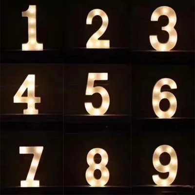 Numbers LED 0-9 Decoration Props for Balloon Decoration